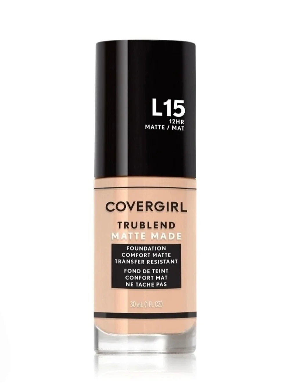 2 x CoverGirl TruBlend Matte Made Foundation in L15 Porcelain BNIB